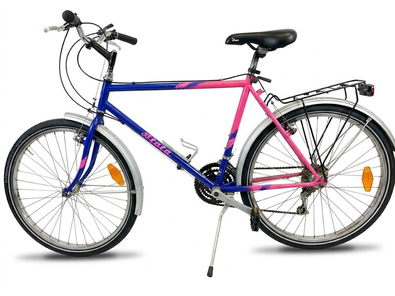 Carica immagine in Galleria Viewer, ATALA MTB UP 1 bici city-trekking 26" blu-rosa taglia M USATO IN CONTO-VENDITA