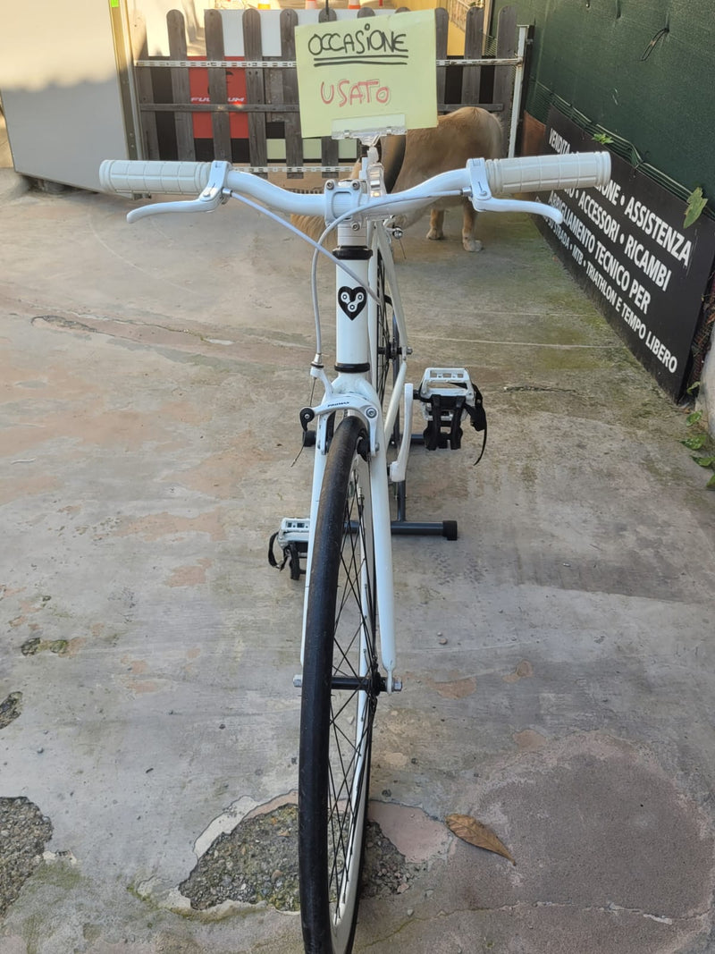 Carica immagine in Galleria Viewer, BONVELO FIXIE BIKE IN ALLUMINIO BIANCO TAGLIA 50 USATO IN CONTO-VENDITA