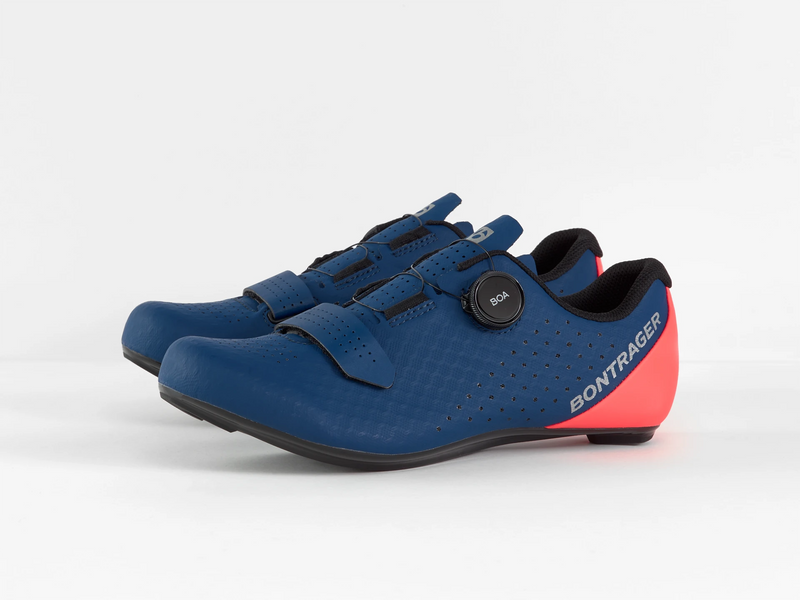 Carica immagine in Galleria Viewer, Scarpa da ciclismo Bontrager Circuit Road Nautical Navy/Radioactive Coral
