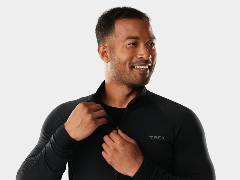 Load image into Gallery viewer, Trek Trek Circuit Thermal Long Sleeve Cycling Jersey Black