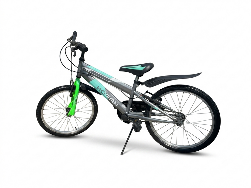Carica immagine in Galleria Viewer, BICI BAMBINO HOGAN 1V TG S ACCIAIO GRIGIO-VERDE USATO-REVISIONATO