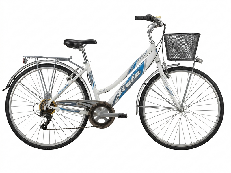 Load image into Gallery viewer, ATALA WAVE CITY BIKE DONNA ALLUMINIO 6V TG S BIANCO-BLU USATO IN CONTO-VENDITA