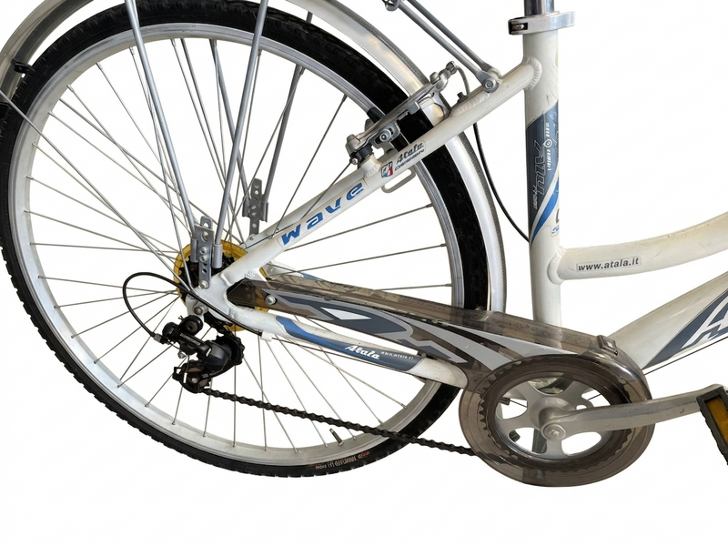 Load image into Gallery viewer, ATALA WAVE CITY BIKE DONNA ALLUMINIO 6V TG S BIANCO-BLU USATO IN CONTO-VENDITA