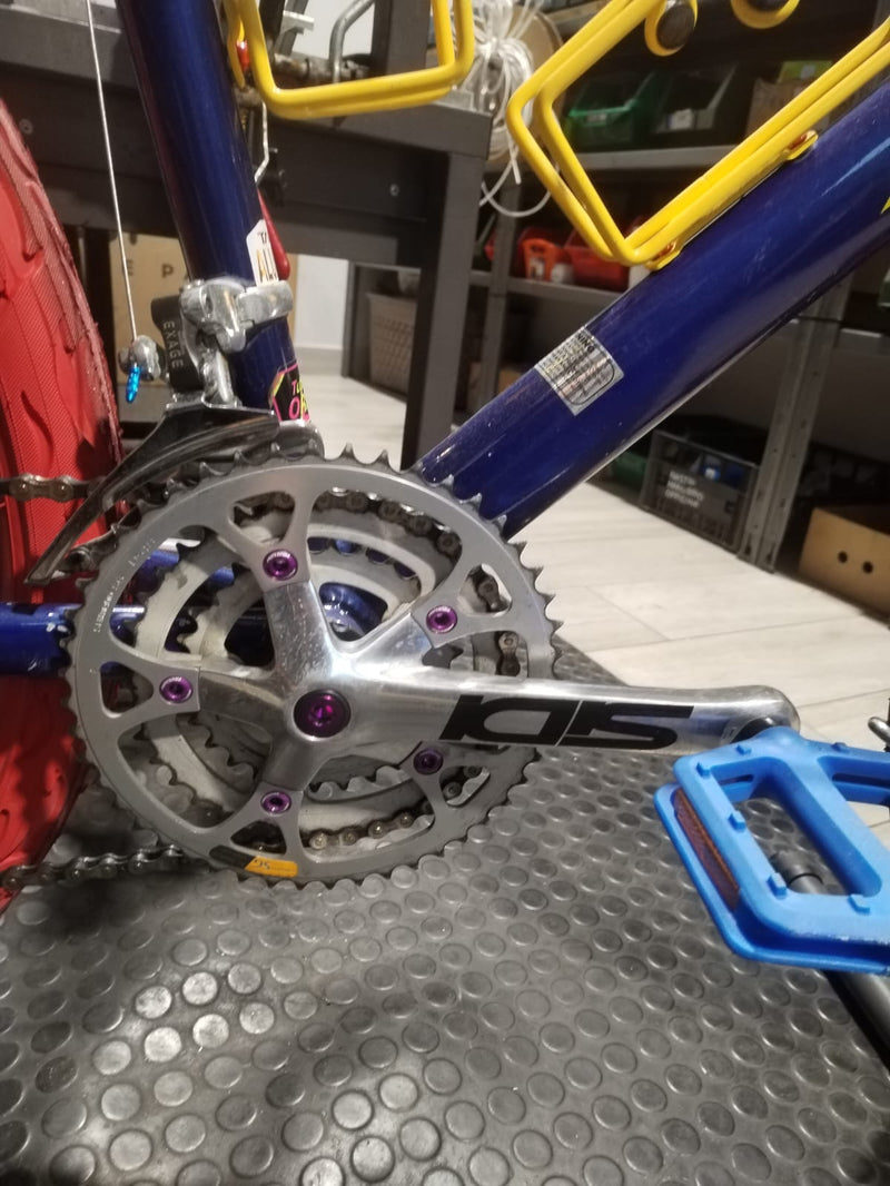 Carica immagine in Galleria Viewer, BICI MTB 26" RCB R7000 ALLUMINIO  BLU/GIALLO TAGLIA S USATO-REVISIONATO