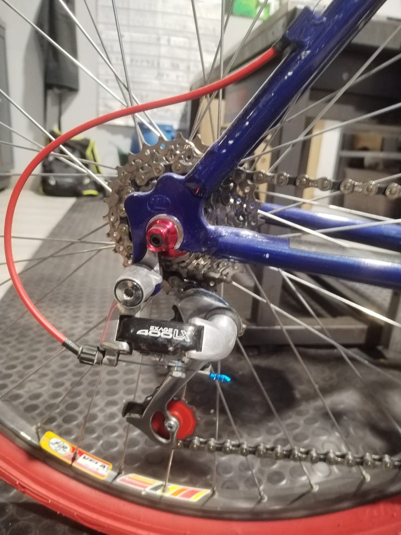 Carica immagine in Galleria Viewer, BICI MTB 26" RCB R7000 ALLUMINIO  BLU/GIALLO TAGLIA S USATO-REVISIONATO