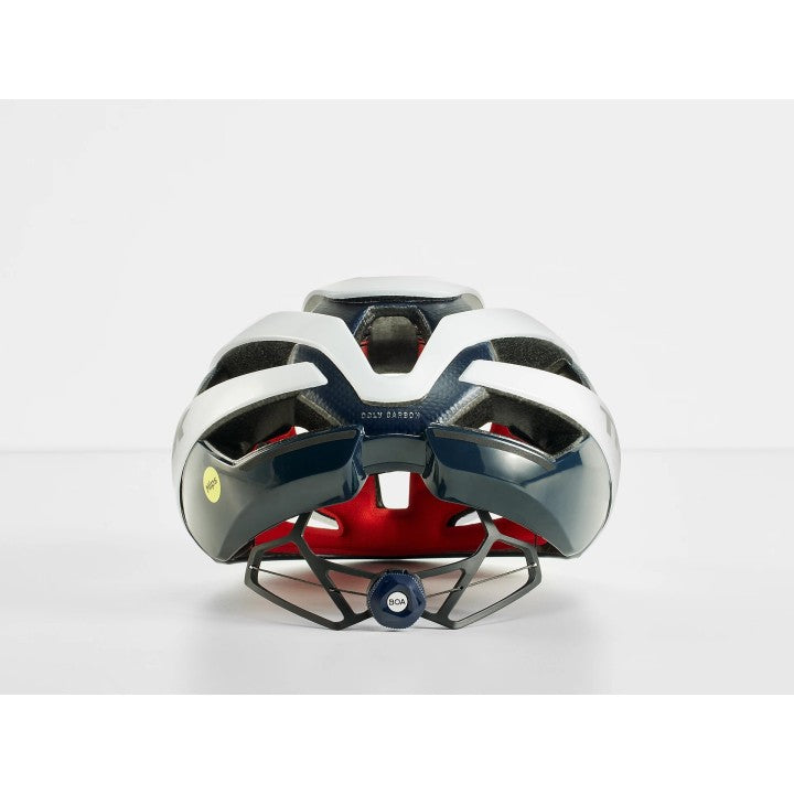 Load image into Gallery viewer, Trek Velocis MIPS Road Helmet - Crystal White/Nautical Navy
