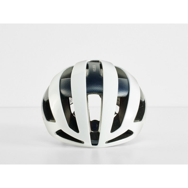 Load image into Gallery viewer, Trek Velocis MIPS Road Helmet - Crystal White/Nautical Navy