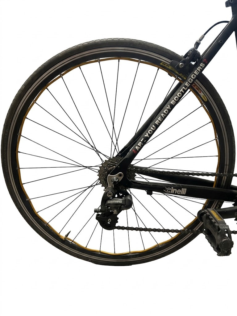 Load image into Gallery viewer, CINELLI BOOTLEG SPORT-TREKKING UOMO ALLUMINIO 1X6V TG S/M NERO OPACO USATO IN CONTO-VENDITA