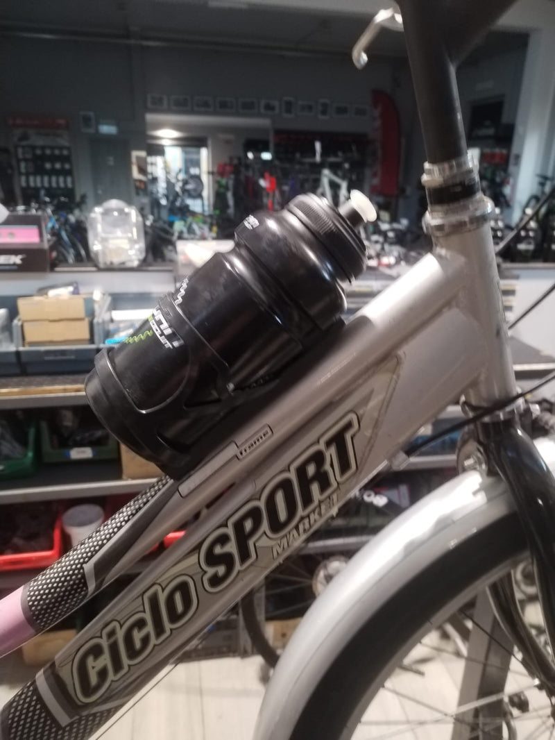 Carica immagine in Galleria Viewer, BICI CICLO SPORT OLANDA CITY TREKKING 26"X1.50 TAGLIA S ARGENTO-ROSA USATO-REVISIONATO