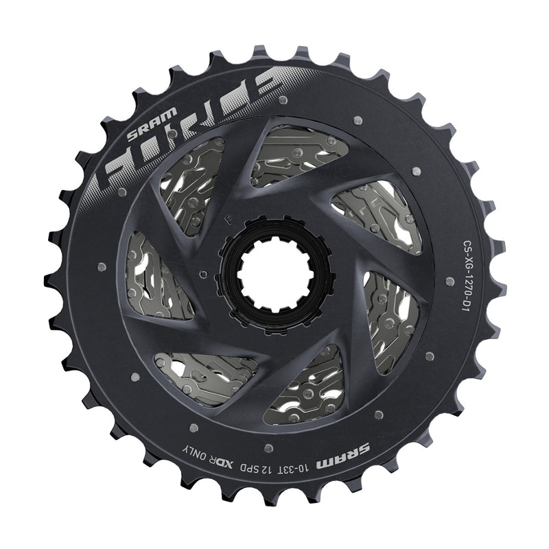 Load image into Gallery viewer, Sram Force XG-1270 Silver Cassette Sprockets 12v