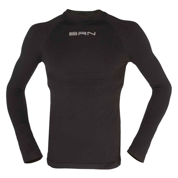 BRN MAGLIA MANICA LUNGA LUPETTO/COLLO ALTO COLORAZIONE NERA TAGLIA S