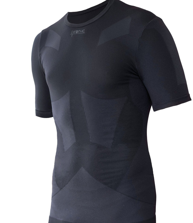 Carica immagine in Galleria Viewer, Iron-IC intimo uomo maniche corte light nero L/XL
