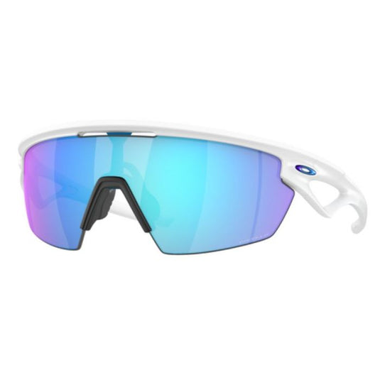 Oakley Sphaera glasses white with prizm sapphire polarized lenses 