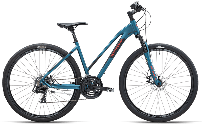 BOTTECCHIA 321 EVO LITE CROSS Fs SHIMANO TY500 DISK 21s TAGLIA 44 COLORE BLU OPACO