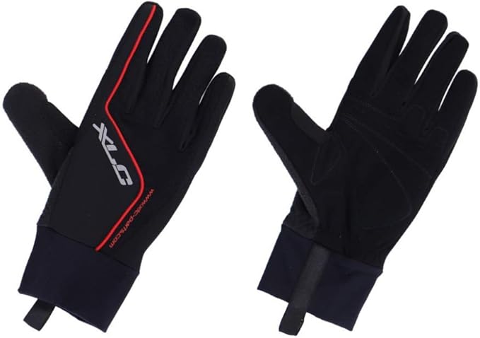 XLC GUANTI INVERNALI COLORAZIONE NERO E ROSSO TAGLIA L