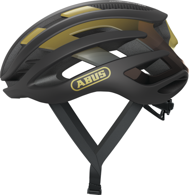 Load image into Gallery viewer, Abus Airbreaker Helmet Black Gold 
