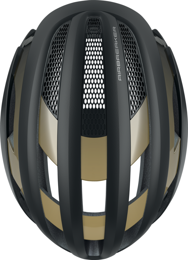 Load image into Gallery viewer, Abus Airbreaker Helmet Black Gold 
