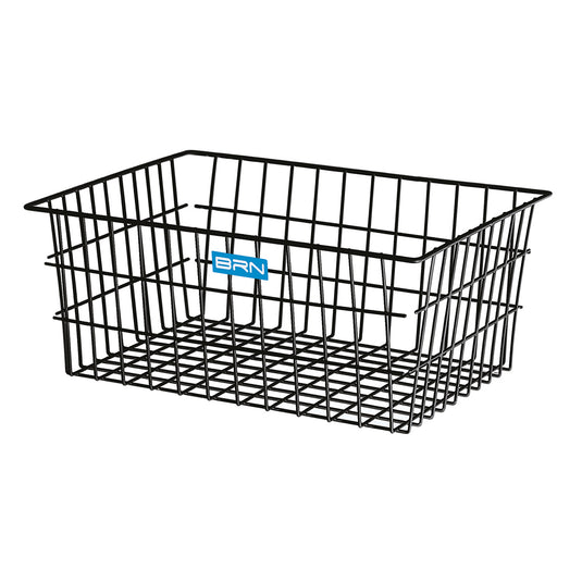 BRN CESTINO MAXI TORINO IN ACCAIO NERO ANTERIORE/POSTERIORE 53x36x22 cm