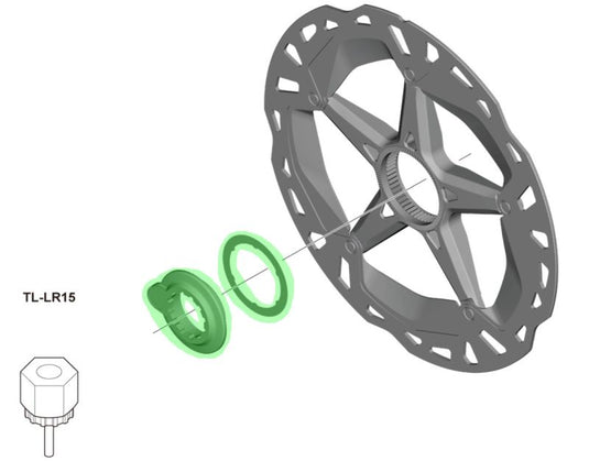 Shimano ghiera di bloccaggio disco con magnete per unità sens. di velocità EW-SS302 nero