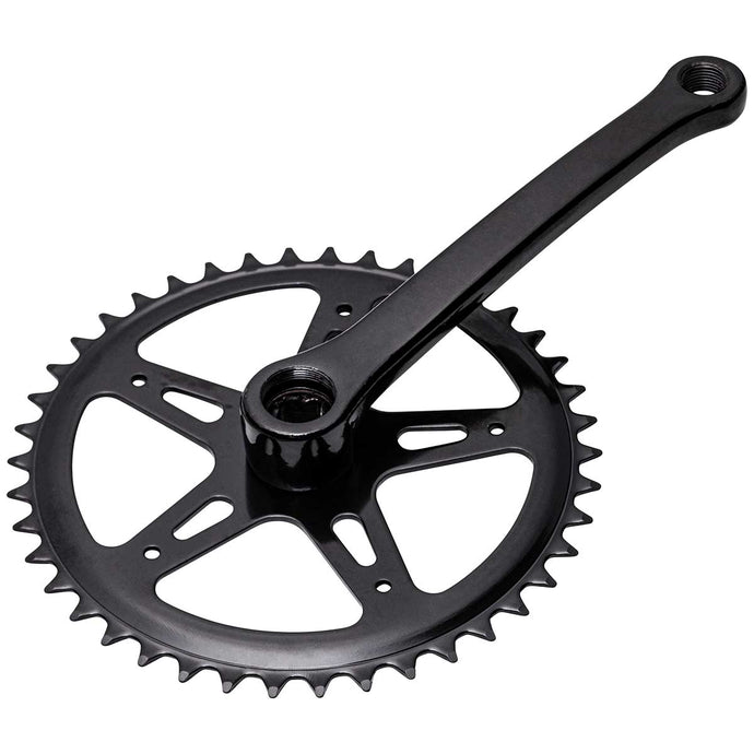 GUARNITURA FERRO PERNO QUADRO 42 DENTI NERA + PEDIVELLA SX