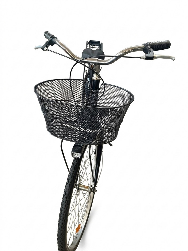 Carica immagine in Galleria Viewer, BICI CITTA' DONNA MONOTUBO ACCIAIO 1V 26'' NERO USATO-REVISIONATO
