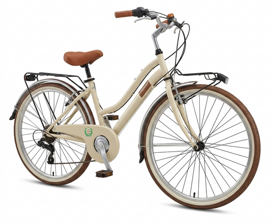 CASADEI DONNA CITY-CRUISE 24" PANNA-MARRONE 6 SPEED SHIMANO