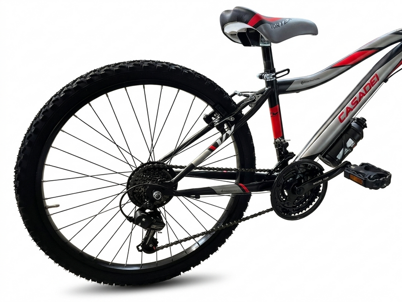 Carica immagine in Galleria Viewer, CASADEI VORTEX MTB BAMBINO 24"X1.95 NERO/ROSSO/ARGENTO
