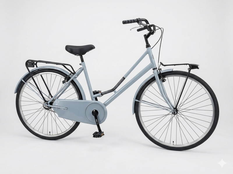 Carica immagine in Galleria Viewer, CASADEI OLANDA CITY BIKE DONNA 26" 1V ACCIAIO GRIGIO LUCIDO
