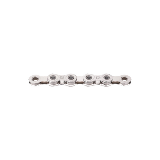 KMC CATENA X12 WAXED 12V - 126 MAGLIE, ARGENTO, RIVESTIMENTO IN CERA