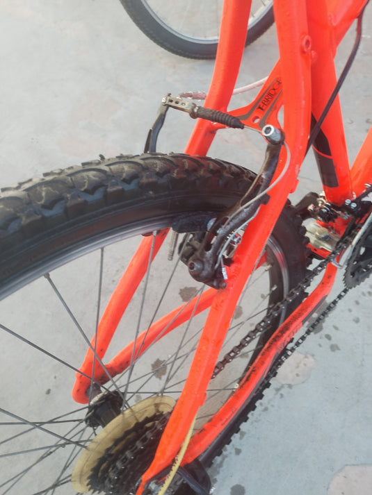 BTWIN ROCKRIDER 340 ARANCIO FLUO USATO-REVISIONATO TG M