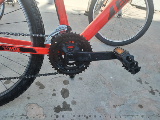 BTWIN ROCKRIDER 340 ARANCIO FLUO USATO-REVISIONATO TG M