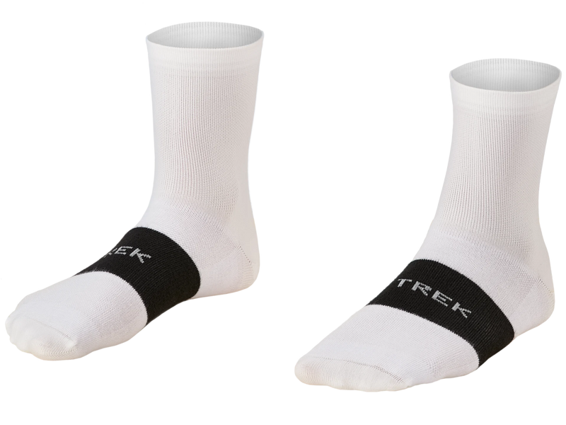 Load image into Gallery viewer, TREK Race Crew White Socks
