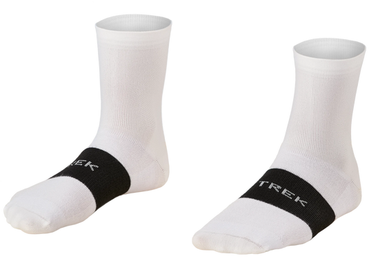 TREK Race Crew White Socks