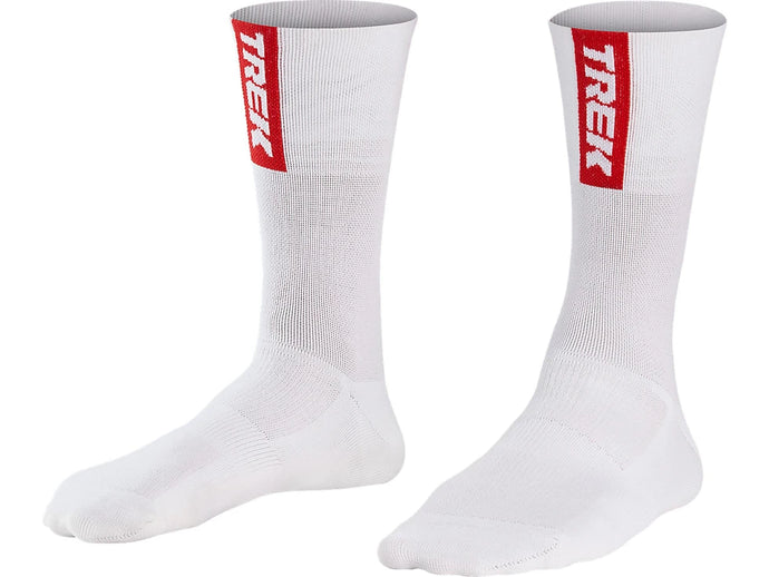 Calze Santini Trek-Segafredo bianco-rosso