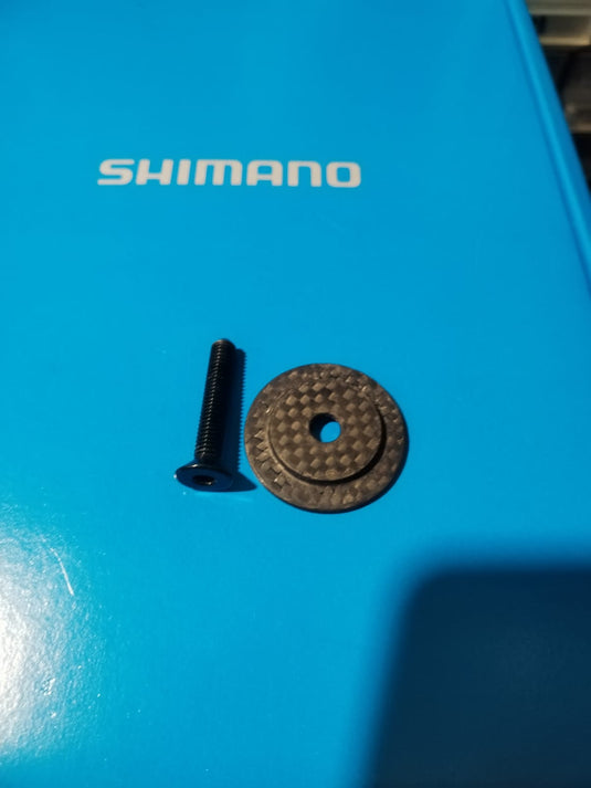 SET TAPPO CARBON + VITE IN ERGAL ULTRALIGHT PER SERIE DI STERZO A-HEAD SET