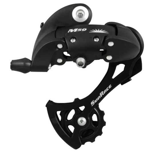 SUNRACE CAMBIO M57 8V - GABBIA LUNGA, NERO