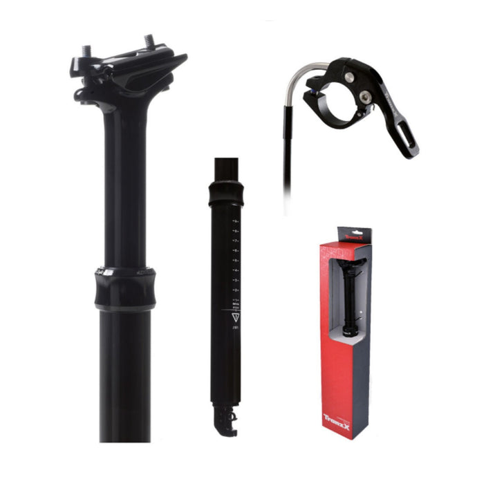 TRANZX TELESCOPIC SEATPOST 27.2MM X 400 105MM ICR