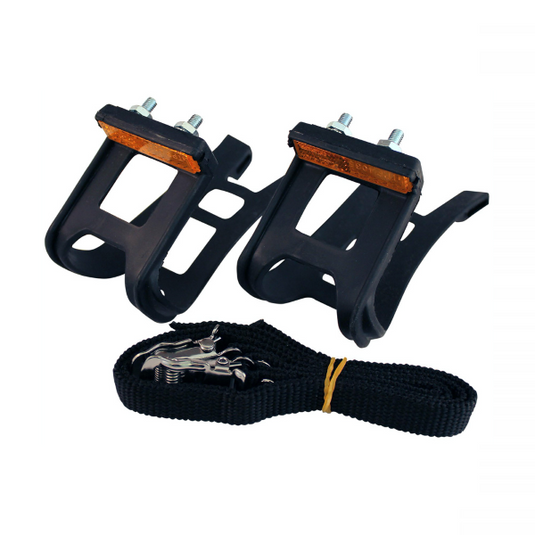 Union Pair of toe clips + MT-11 strap