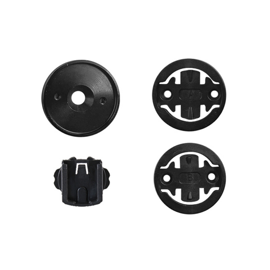 SUPPORTO CICLOCOMPUTER PER SERIE STERZO 1" 1/8 - COMPATIBILE GARMIN/BRYTON, NERO