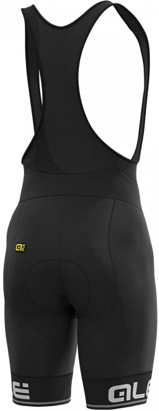 ALE Solid Cycling Bib Shorts Black-White