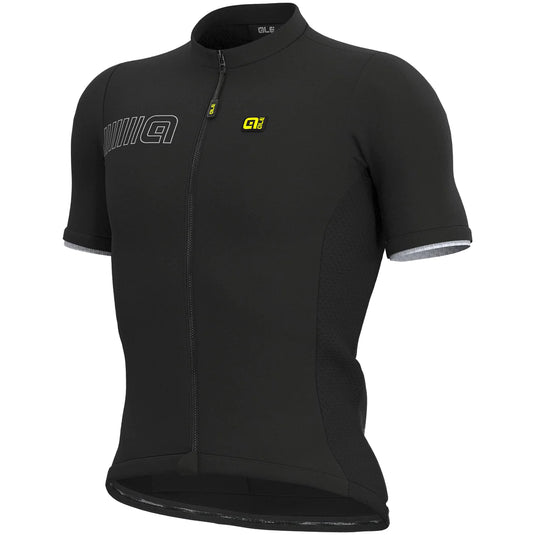 ALE Solid Color Black short sleeve jersey - Black