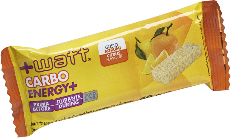 Load image into Gallery viewer, +WATT CARBO ENERGY+ energy bar box of 20 pieces 
