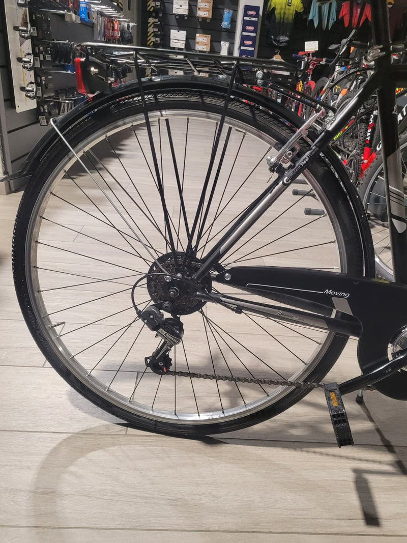 Carica immagine in Galleria Viewer, CASADEI MOVING 28&quot;  BICI UOMO IN ACCAIO NERO/GRIGIO TAGLIA 52 USATO-REVISIONATO
