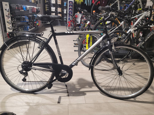 CASADEI MOVING 28"  BICI UOMO IN ACCAIO NERO/GRIGIO TAGLIA 52 USATO-REVISIONATO