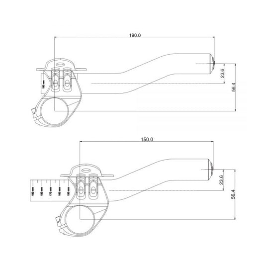 Deda Superzero TT Coppia Prolunghe Crono / Triathlon