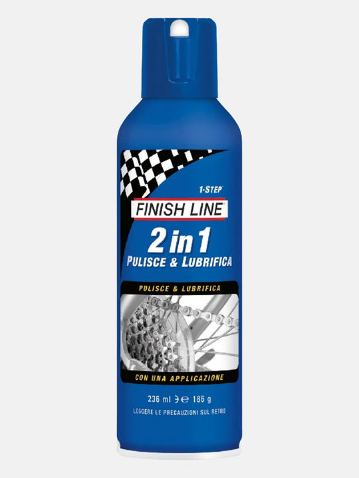 Finish Line 2 in 1 pulente e lubrificante spray aerosol 236 ml