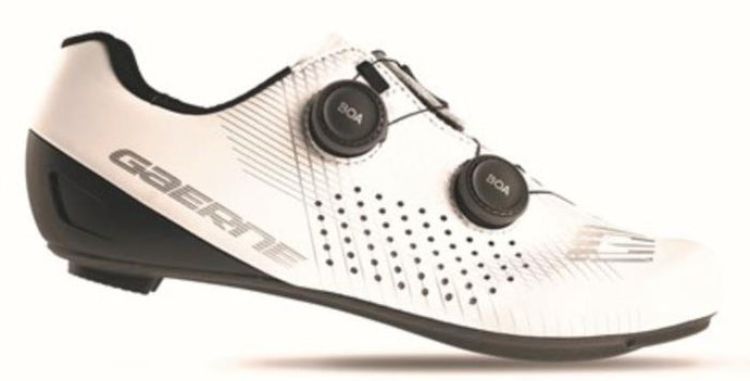 Gaerne FUGA road racing cycling shoes matt white double BOA 