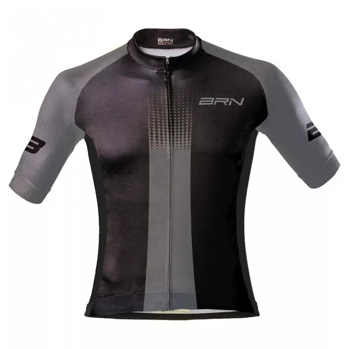 BRN maglia maniche corte nero-grigio