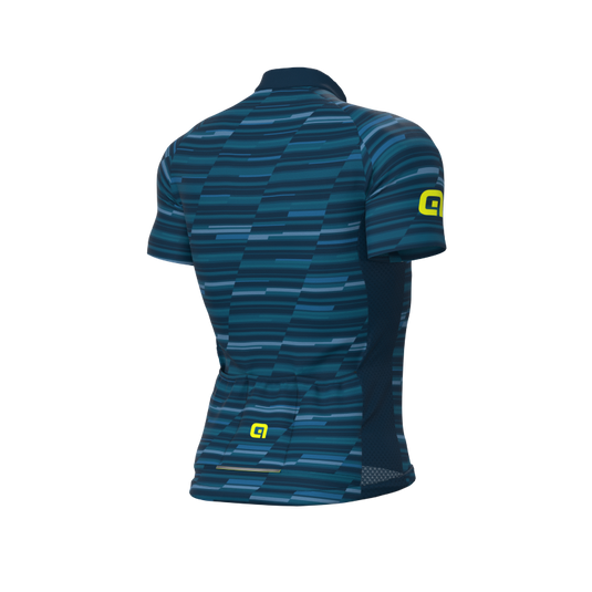 ALE SOLID STEP blue cycling jersey