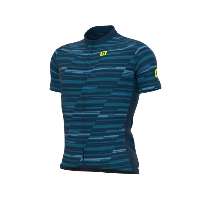 ALE SOLID STEP blue cycling jersey